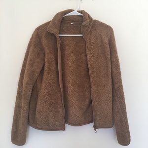 UNIQLO FLUFFY YARN FLEECE FULL-ZIP JACKET